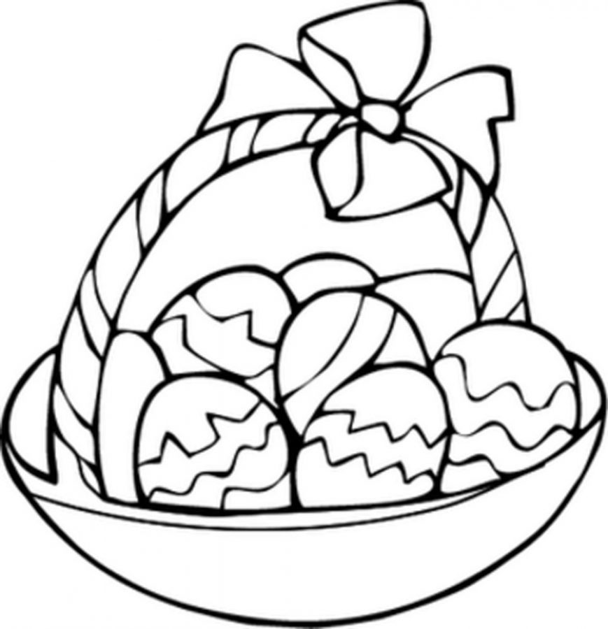 869x900 Egg Basket Coloring