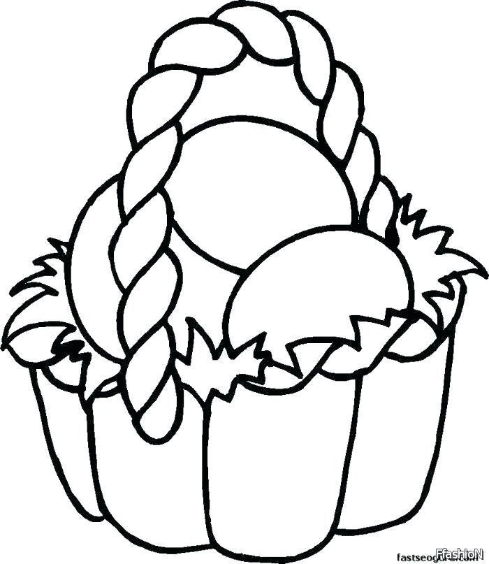 700x807 Egg Basket Coloring Pages Easter