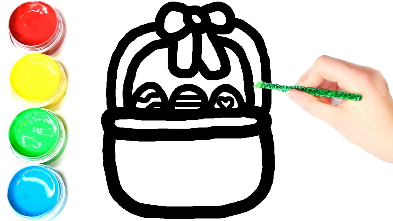 1280x720 Glitter Easter Egg Basket Coloring