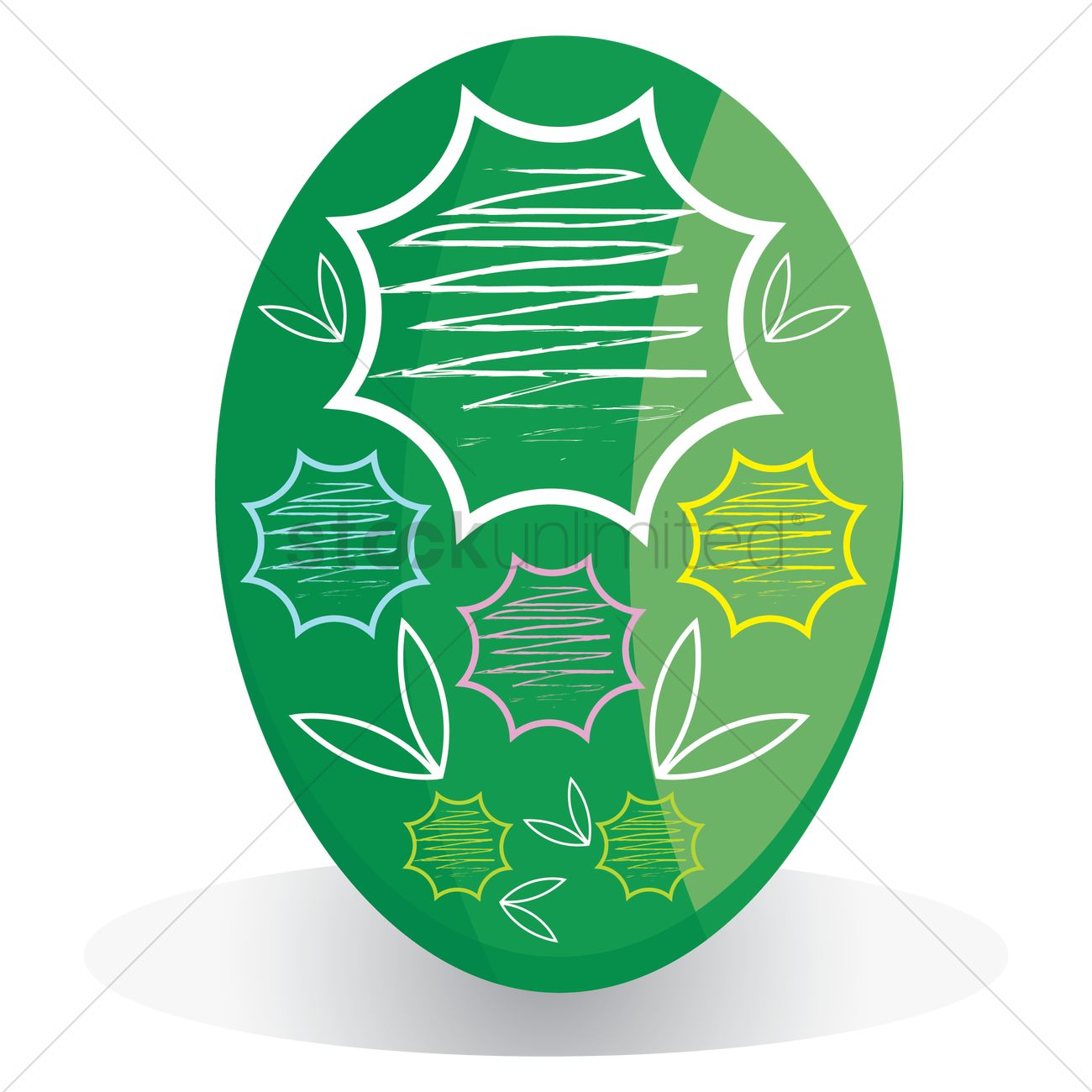 1300x1300 Easter Egg Drawing Design Vector Image