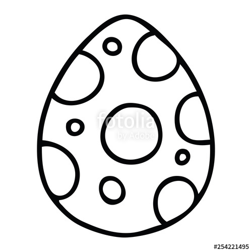 500x500 Quirky Line Drawing Cartoon Easter Egg Stock Image And Royalty