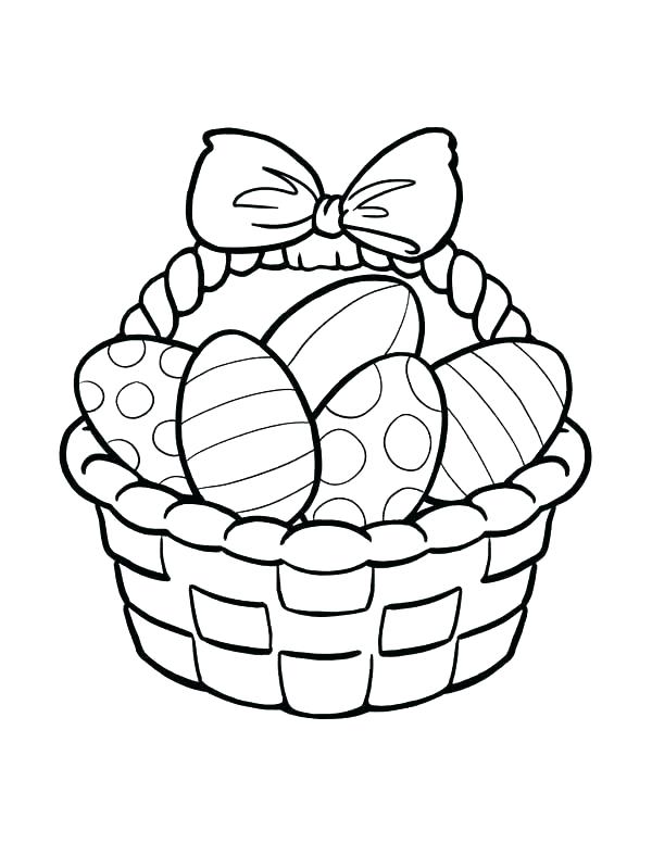 600x776 Easter Eggs Coloring Pages Free Online Egg Colouring