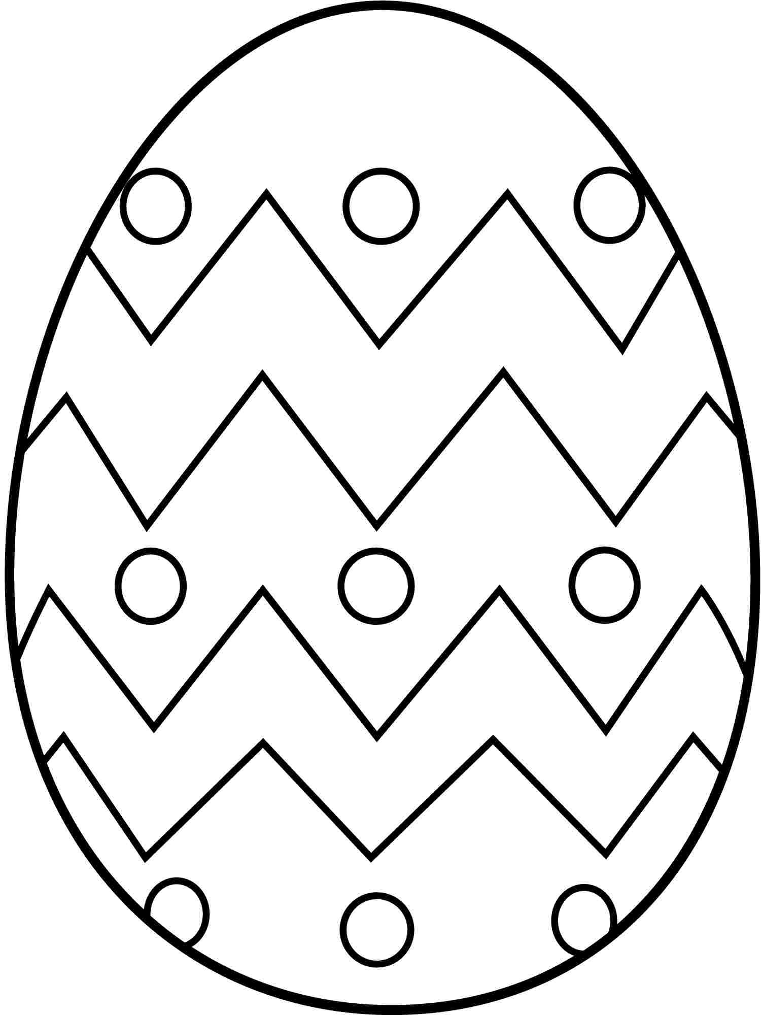 1500x2000 Free Easter Egg Coloring Pages For Kids