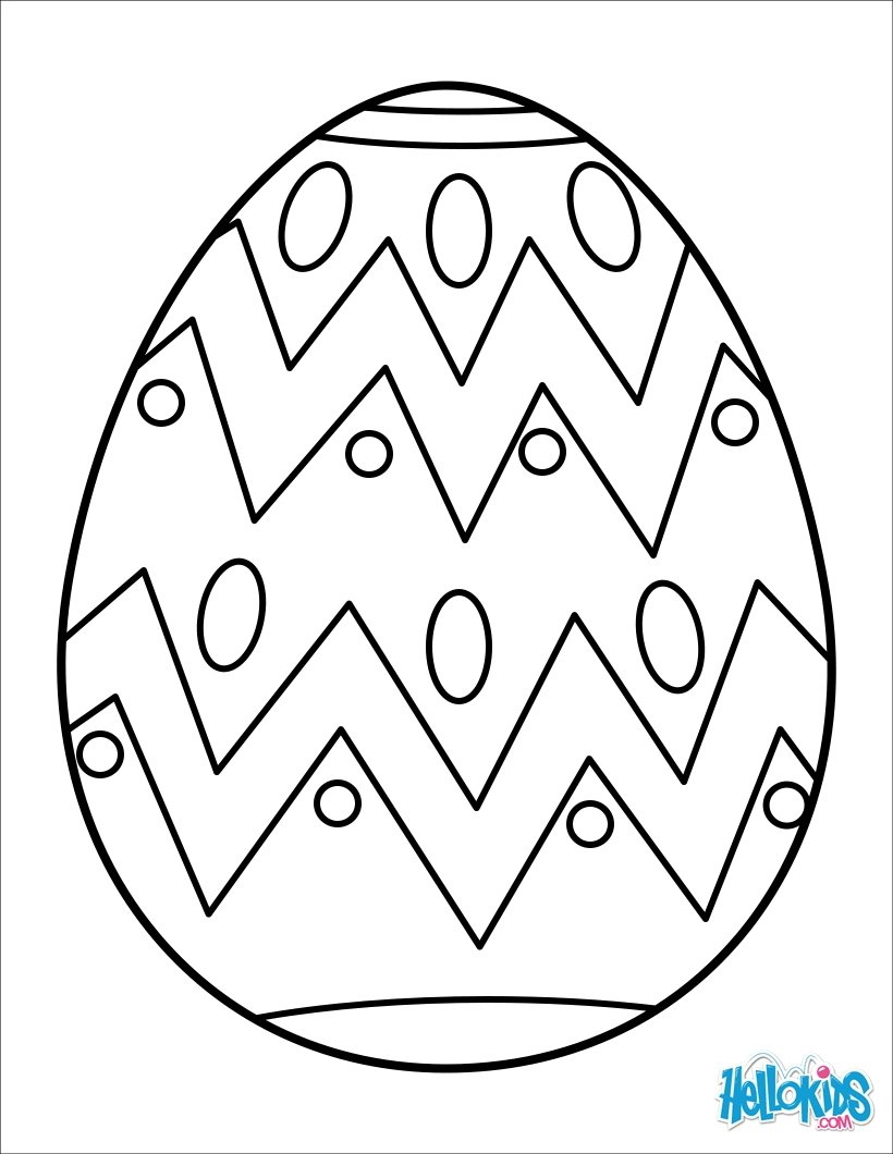 820x1060 Printable Easter Egg Coloring Pages For Kids Best New