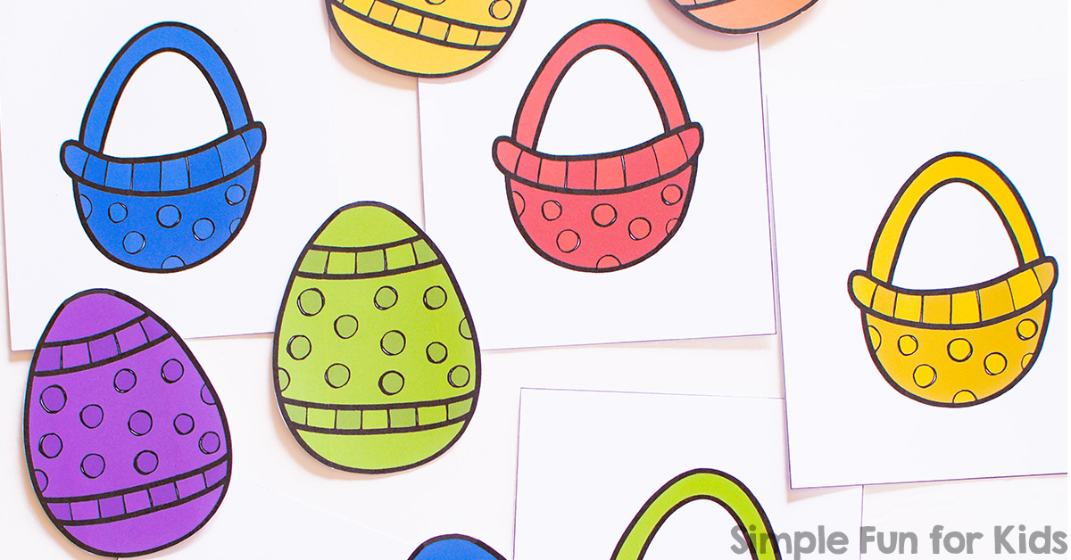 1200x628 Rainbow Easter Egg Color Matching Game