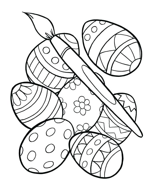 612x792 Free Printable Easter Egg Coloring Pages