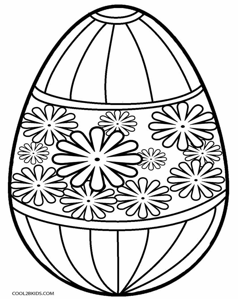 830x1043 Easter Egg Coloring Pages Printable For Kids