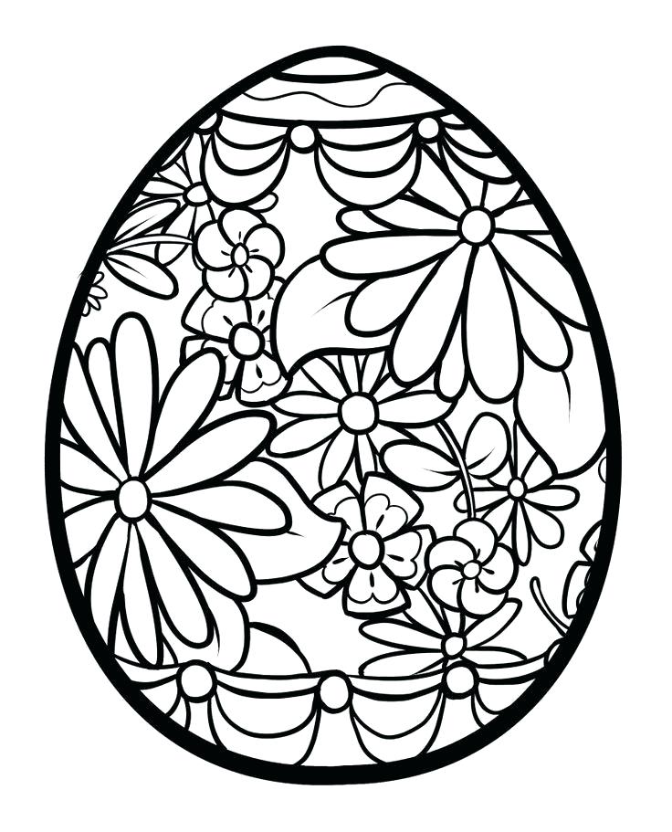 736x911 Easter Egg Coloring