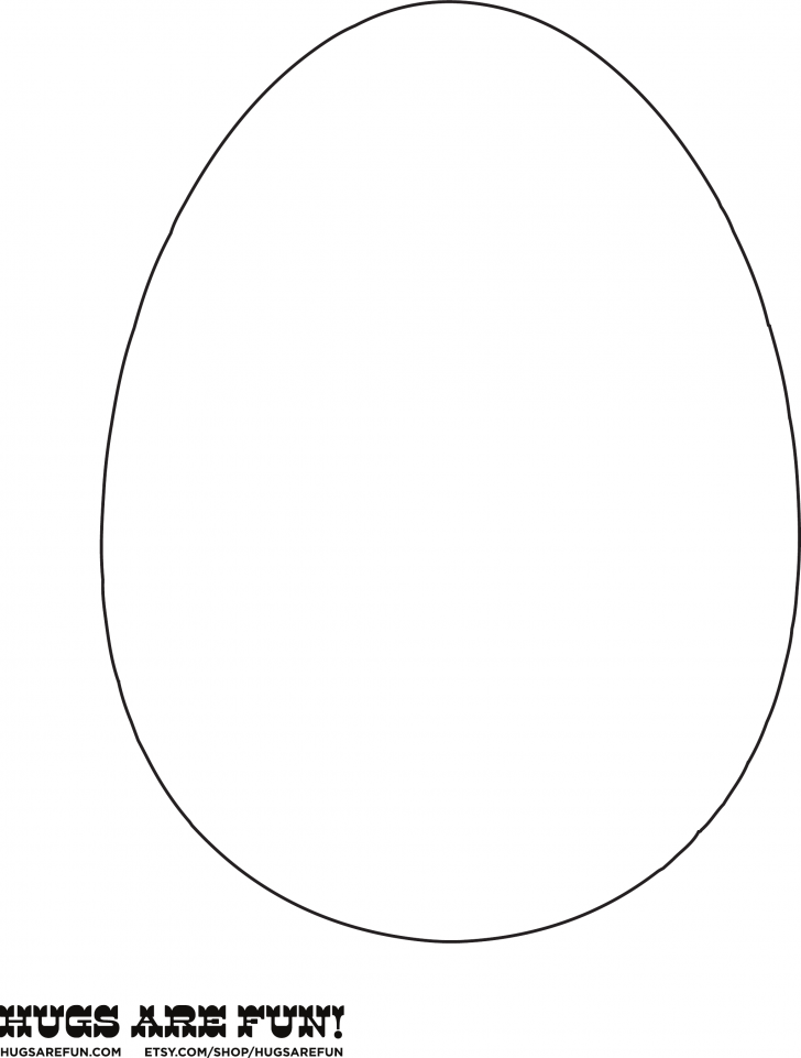 728x961 Easter Egg Template Free