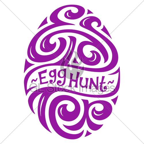 500x500 Easter Egg Hunt Lettering Gl Stock Images