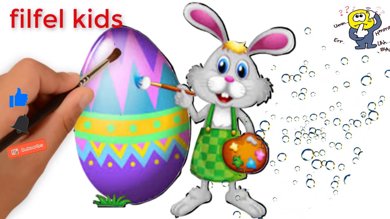 1280x720 Draw Easter Pictures Draw Easter Egg Draw Easter Bunny Simple
