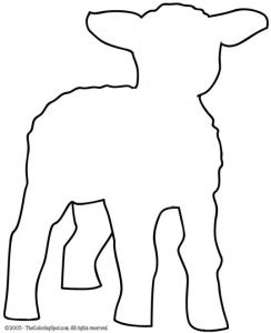 244x300 Lamb Stencil Baby Moore Easter Templates, Easter Crafts, Sheep