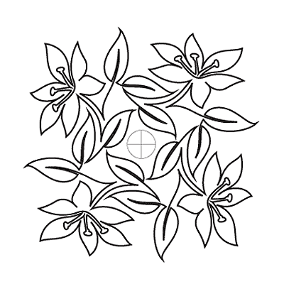 400x400 Easter Lily Block