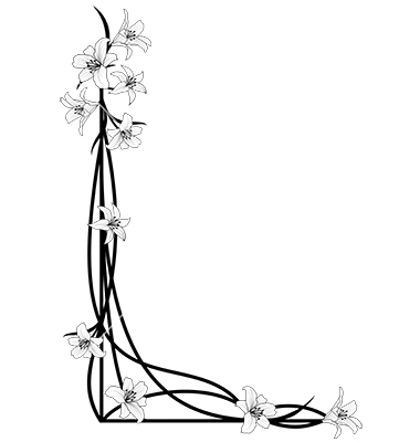 380x400 Easter Lily Borders Happy Easter Thanksgiving