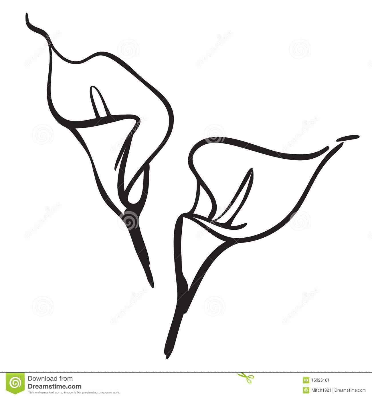 1300x1390 Calla Lilies Clipart