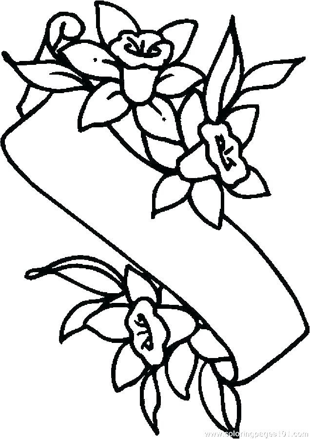 636x900 Lily Coloring Pages