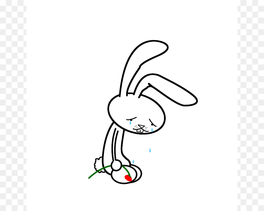900x720 Rabbit Drawing Clipart