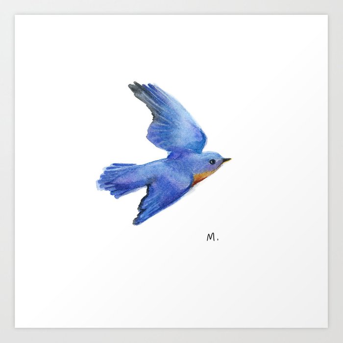 700x700 Eastern Bluebird Art Print