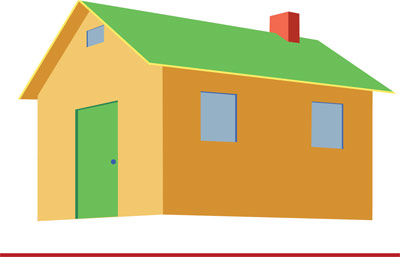 400x257 Draw A House Using Two Point Perspective