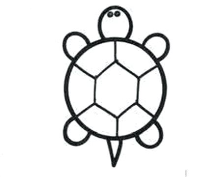 417x360 Easy To Draw Reptiles How To Draw A Turtle Step