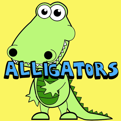 400x400 How To Draw Cartoon Alligators Crocodiles In Easy Steps Drawing
