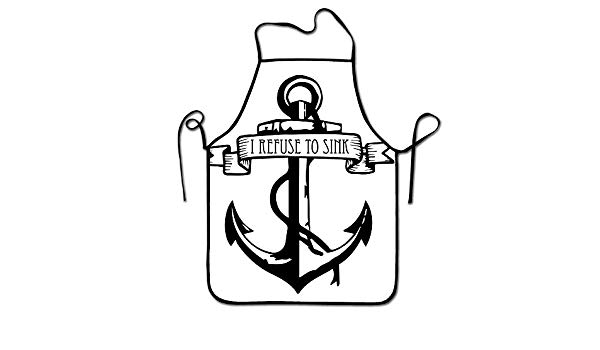 600x350 Dozili Kitchen Cooking Apron Anchor Cotton