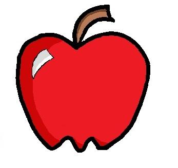 347x327 How To Draw A Apple, Step