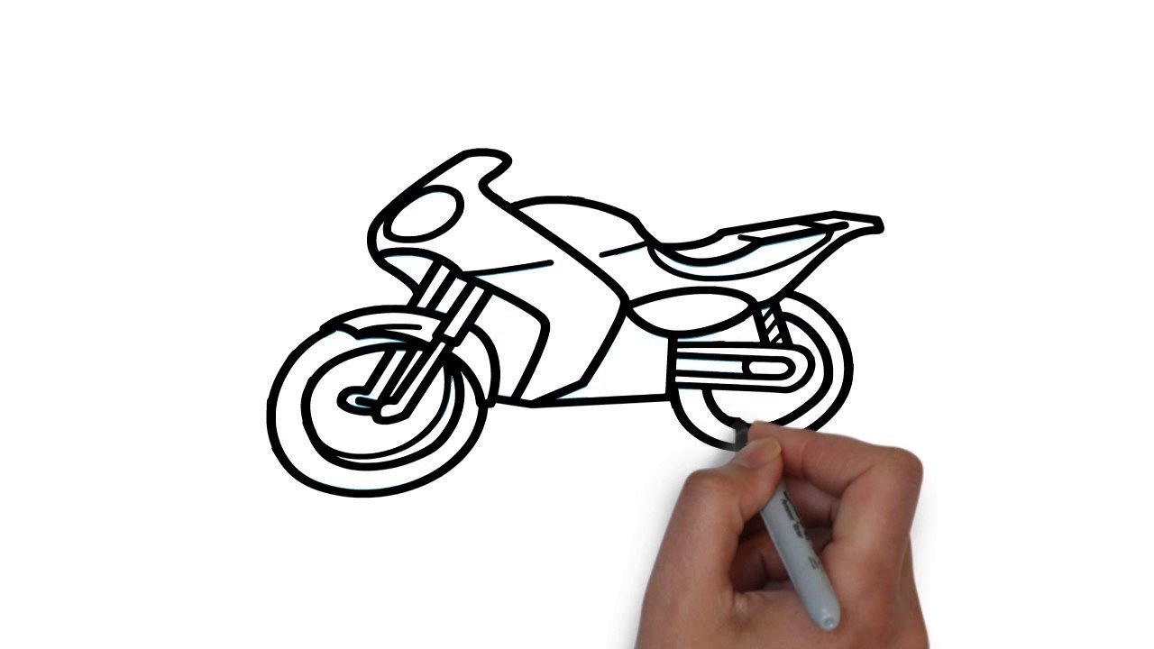 1280x720 An Easy And Beautiful Bike Drawing For Kids Hd Video, Arian Art School