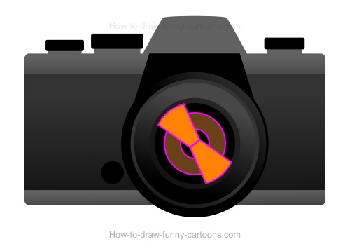 500x358 How To Draw A Cartoon Camera