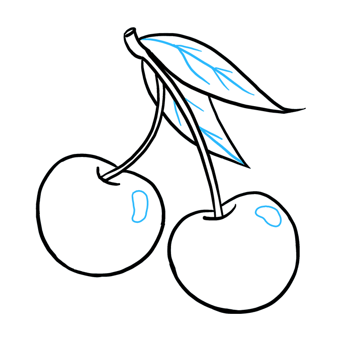 680x678 How To Draw Cherries