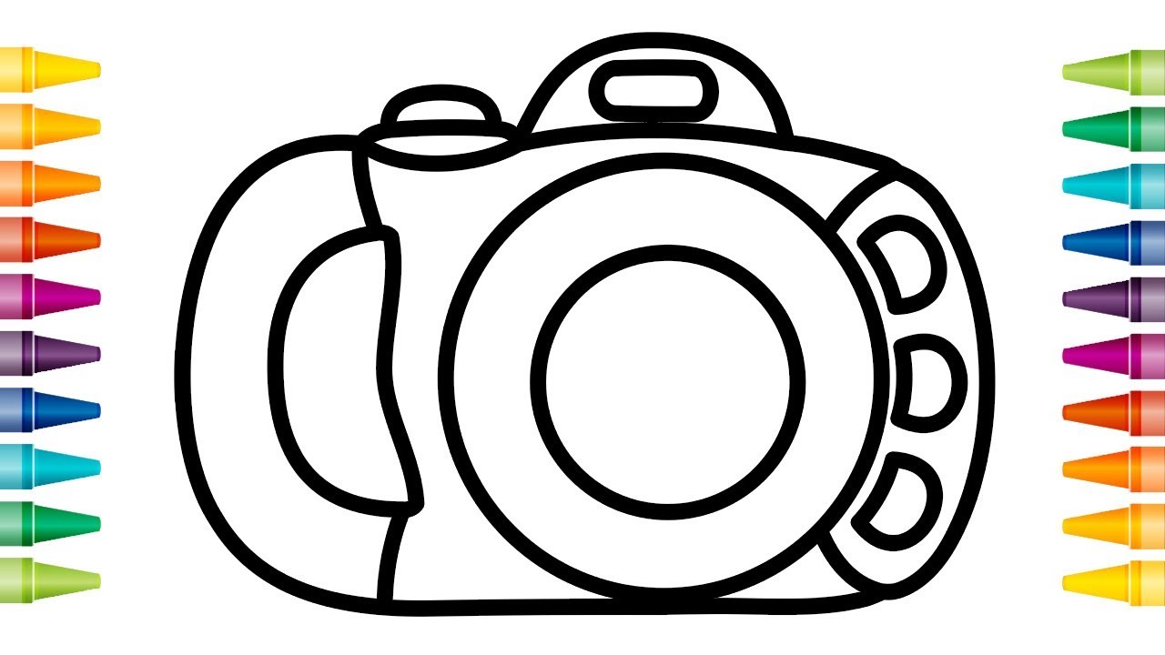 1280x720 Learn Coloring Toy Camera For Kids, Toddlers Easy Painting