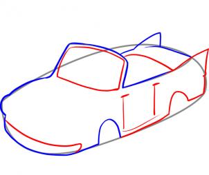 302x254 Draw An Easy Car, Step