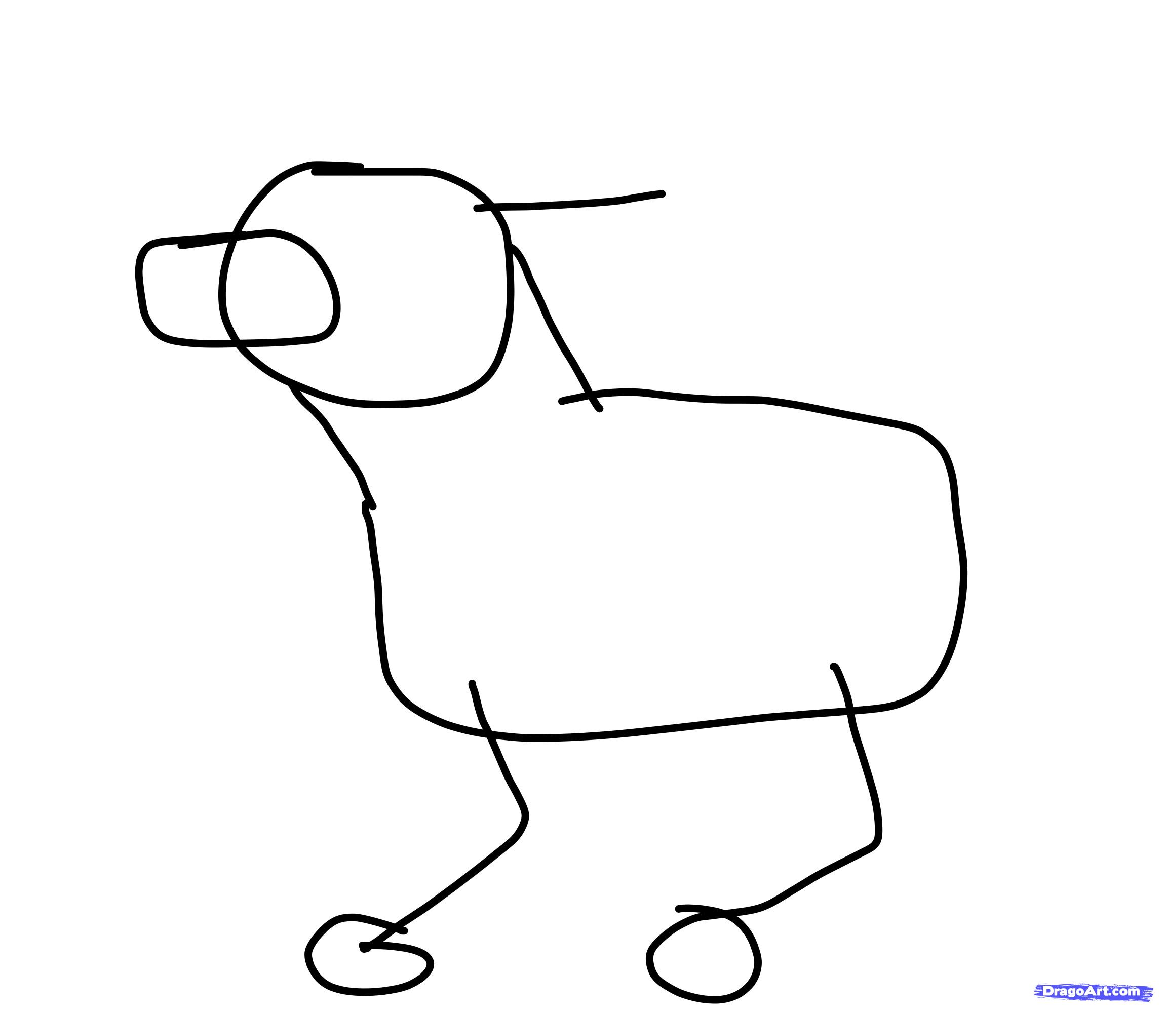 Easy Cartoon Dog Drawing | Free download on ClipArtMag