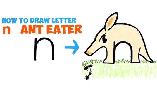 537x320 what animal begins with the letter n how to draw cartoon ant eater