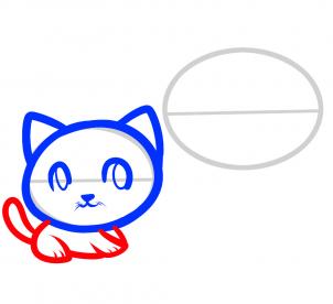 302x276 How To Draw How To Draw Cats For Kids