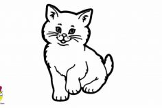 236x157 Drawing A Cat Face For Halloween Easy Kitty Cute Simple Color