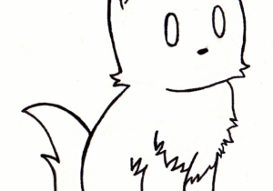 300x210 Cat Easy Drawing How To Draw Cats Easy Simple Cat Face Drawing