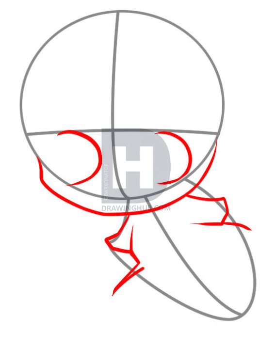 569x720 How To Draw An Easy Chibi, Step