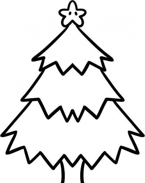 500x632 Christmas Tree Which Is Cool And Funny Coloring