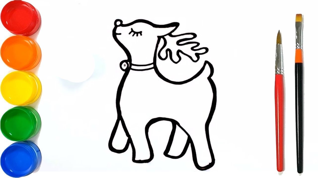 1280x720 How To Draw Reindeer