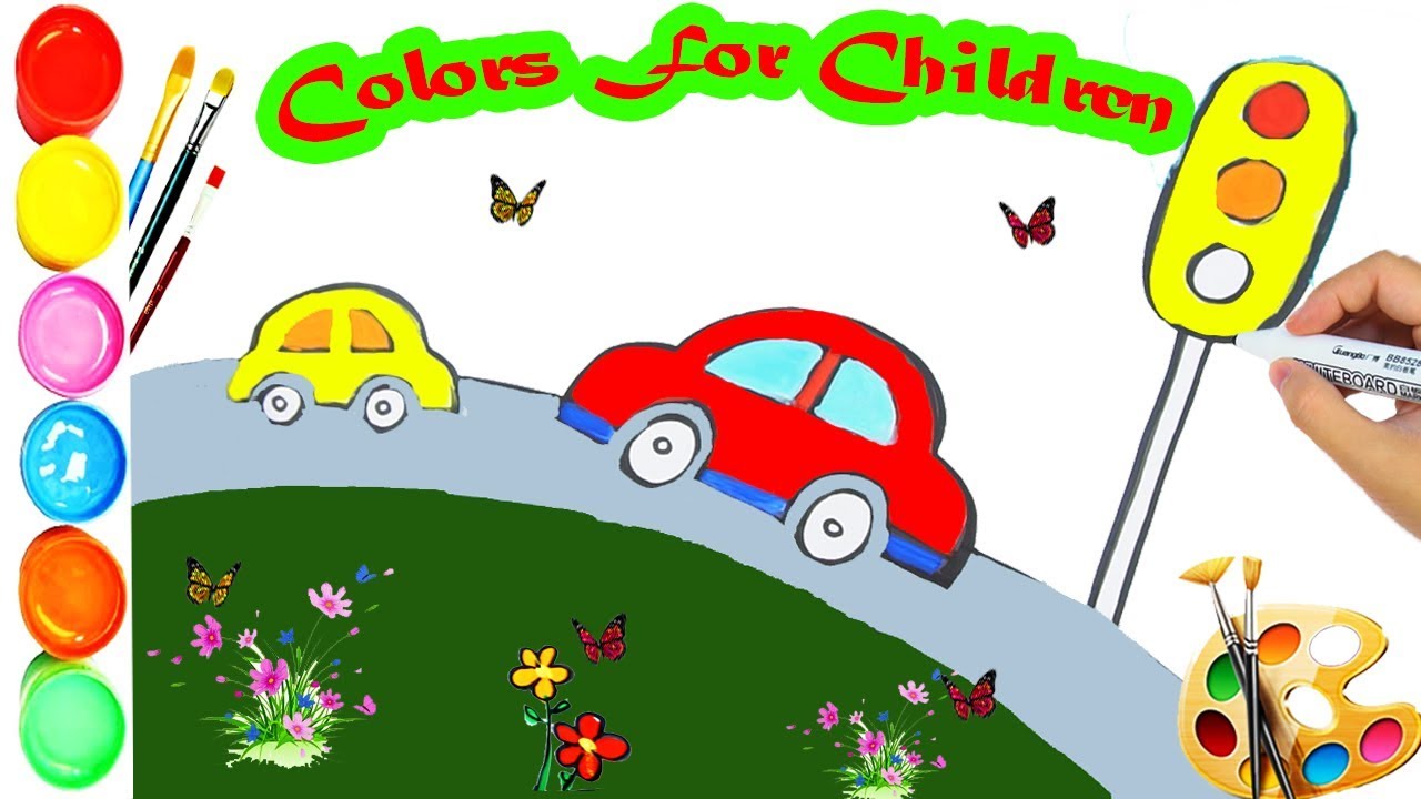 1280x720 How To Draw Car Easily Learn Drawing A Car Very Easy And Step