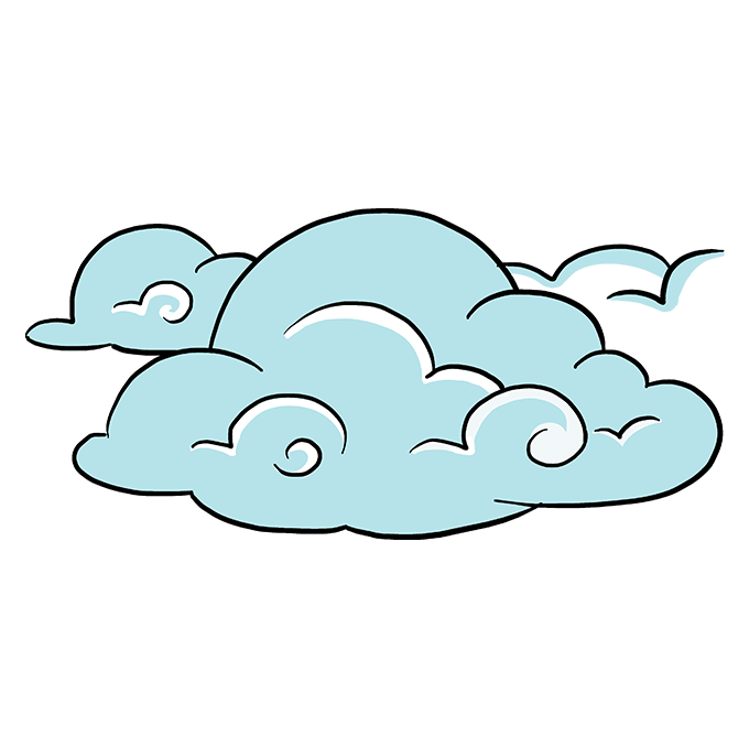680x678 How To Draw Clouds