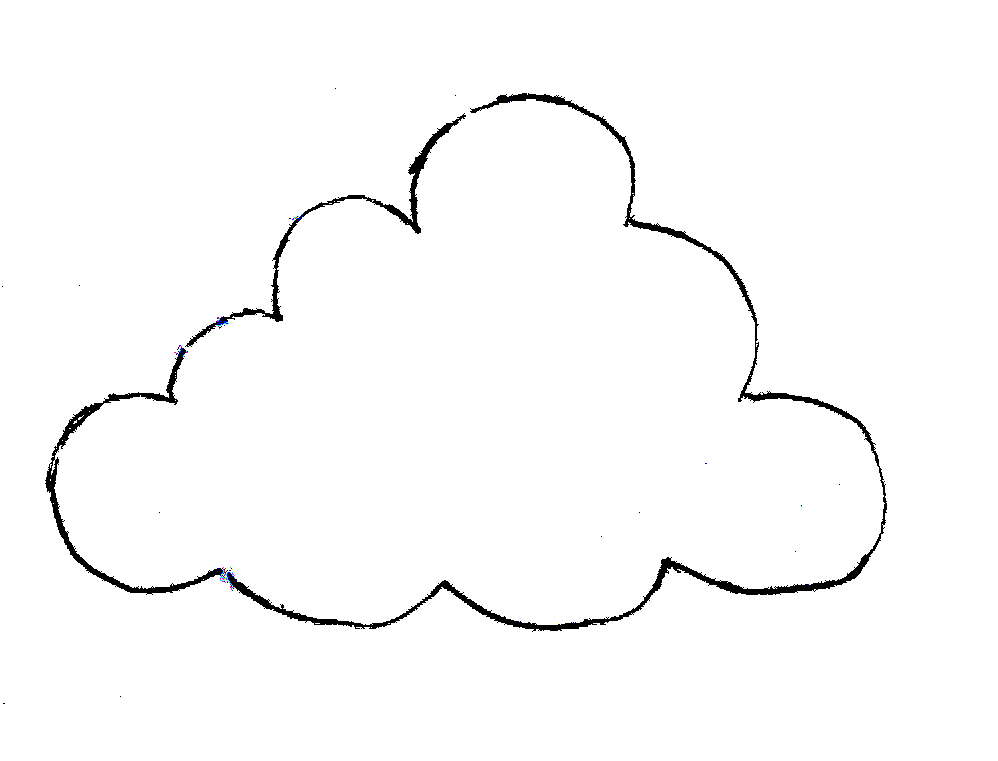 998x761 Cloud Drawing Simple For Free Download