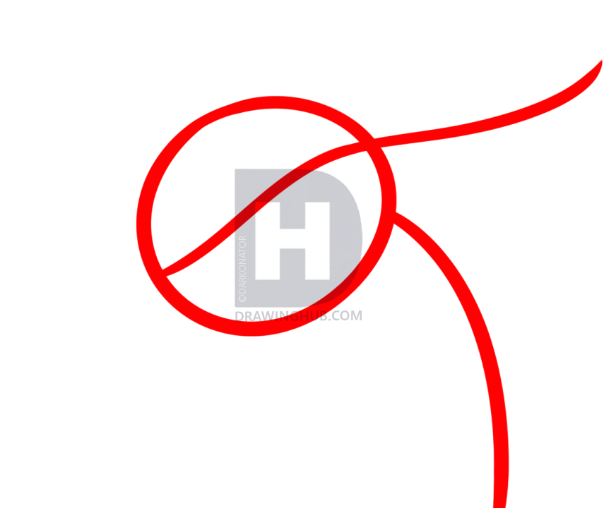 855x720 How To Draw An Easy Dragon Head, Step