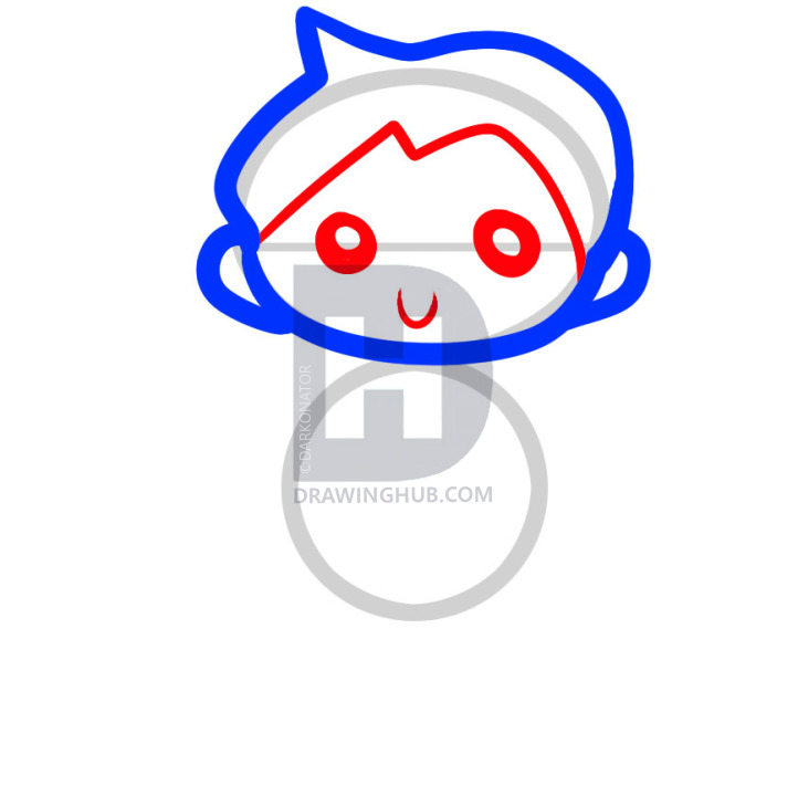 722x720 How To Draw Cupid For Kids, Step