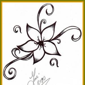 300x300 Beautiful Marvelous Cool And Easy To Draw Simple Flower Designs