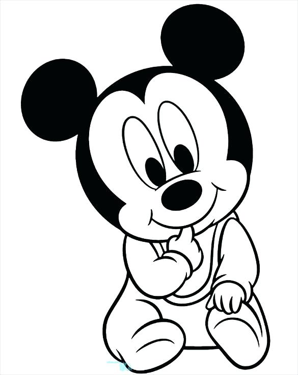 585x735 Huge Collection Of 'easy Drawing Mickey Mouse' Download More Than