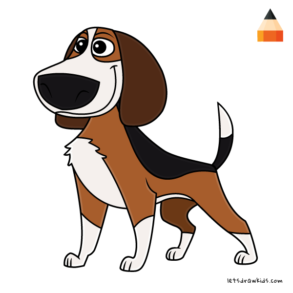 600x600 Dog Picture Drawing For Kids