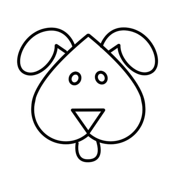 576x576 Cc Drawing Easy Drawings, Dog Face Drawing