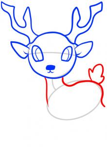 220x302 How To Draw How To Draw A Deer For Kids
